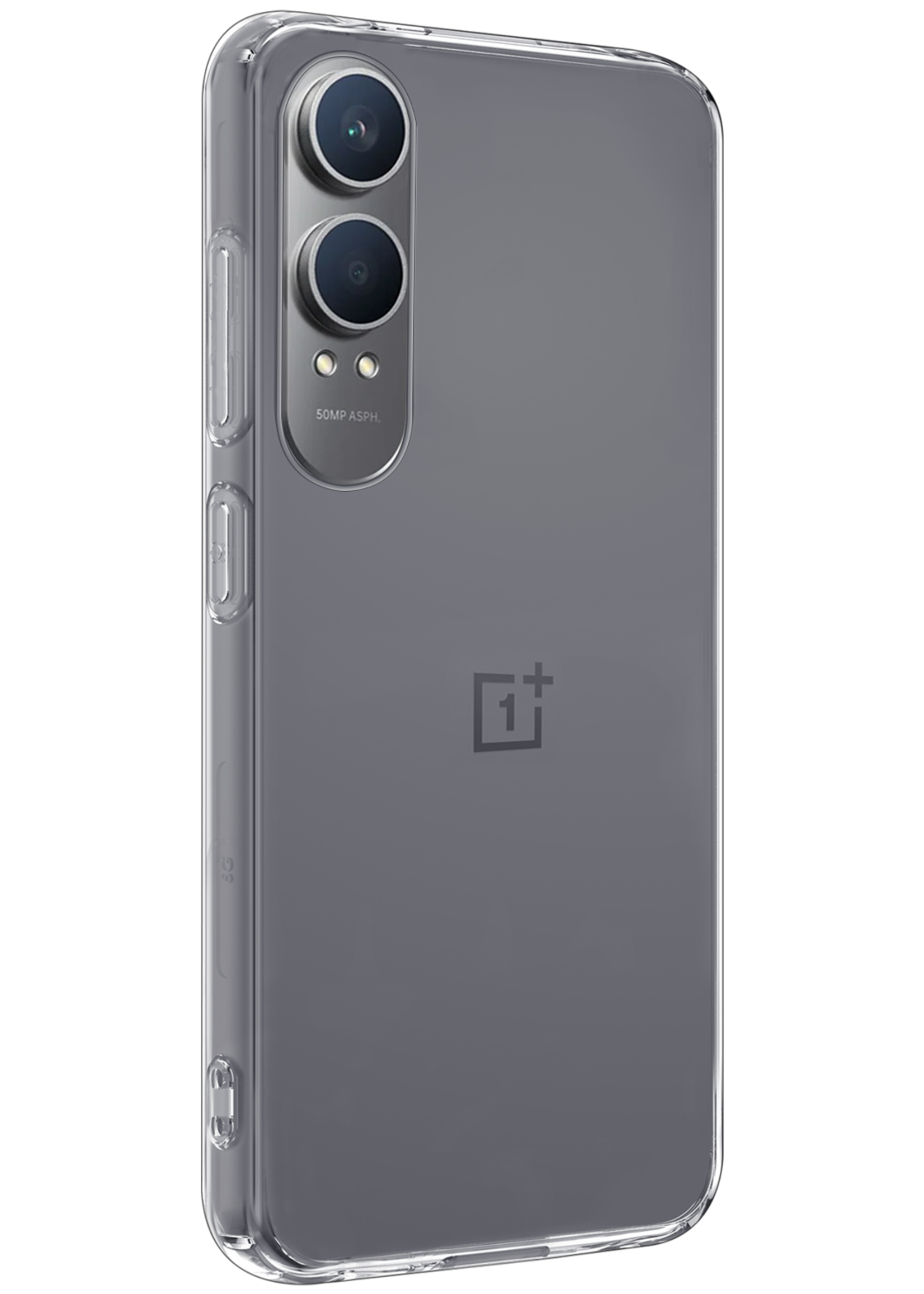 LUQ Hoesje Geschikt voor OnePlus Nord CE4 Lite Hoesje Siliconen Case Hoes - Hoes Geschikt voor OnePlus Nord CE4 Lite Hoes Cover Case - Transparant - 2 PACK