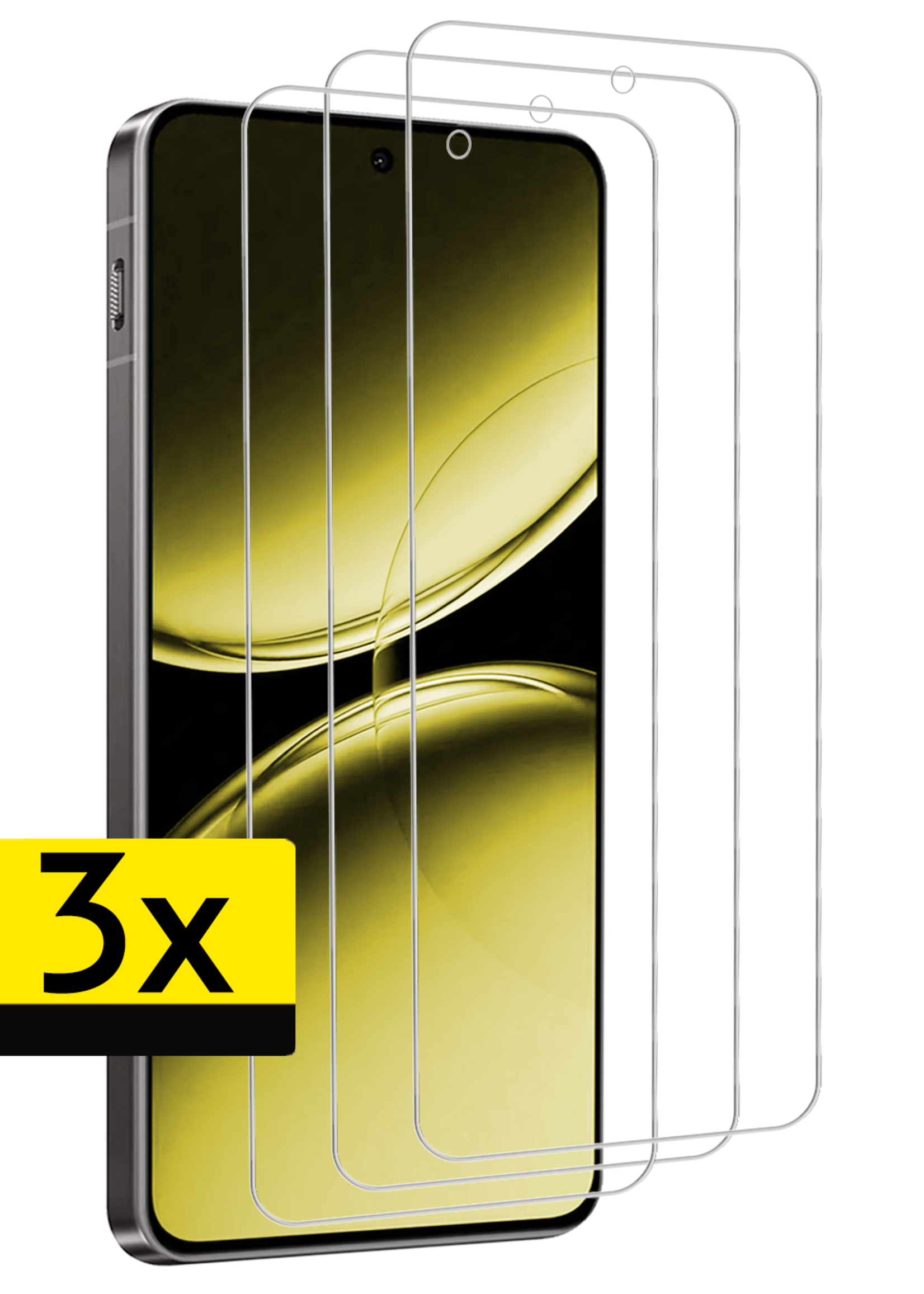 LUQ Screenprotector Geschikt voor OnePlus Nord 4 Screenprotector Glas Gehard Tempered Glass - Screenprotector Geschikt voor OnePlus Nord 4 Screen Protector Screen Cover - 3 PACK