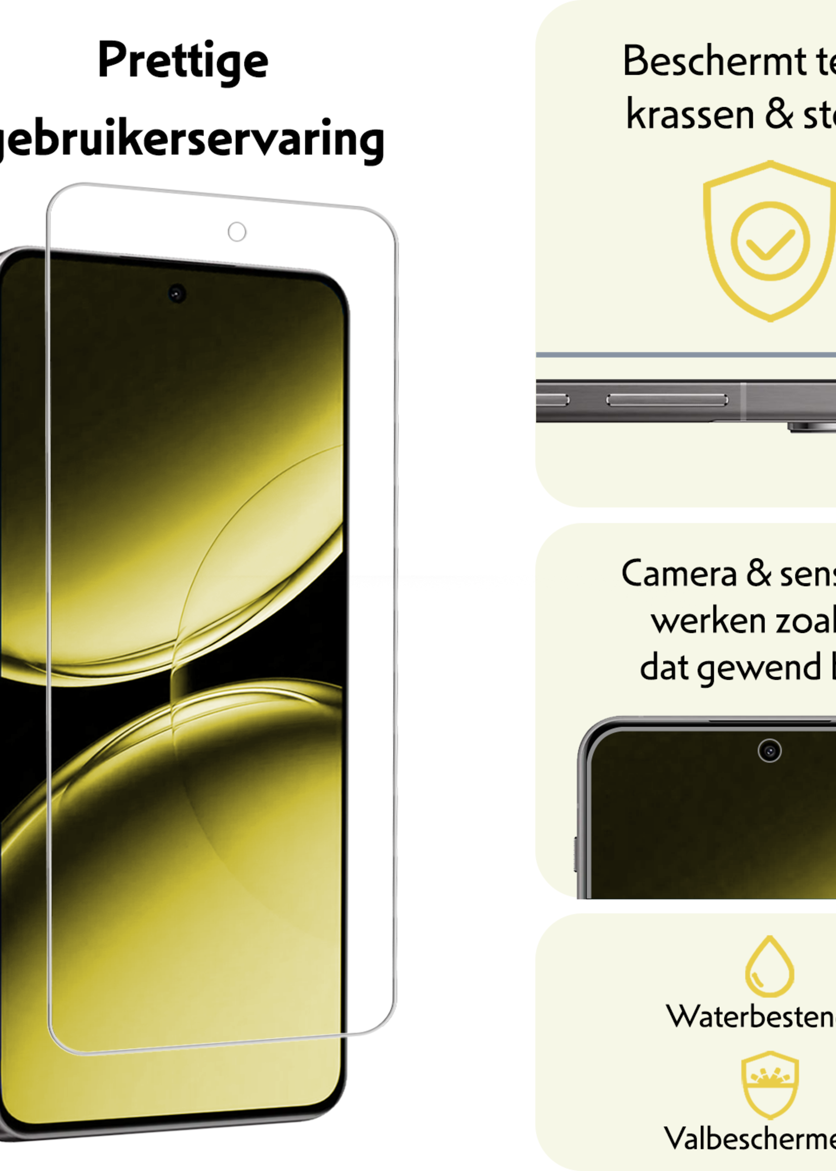 LUQ Screenprotector Geschikt voor OnePlus Nord 4 Screenprotector Glas Gehard Tempered Glass - Screenprotector Geschikt voor OnePlus Nord 4 Screen Protector Screen Cover - 3 PACK