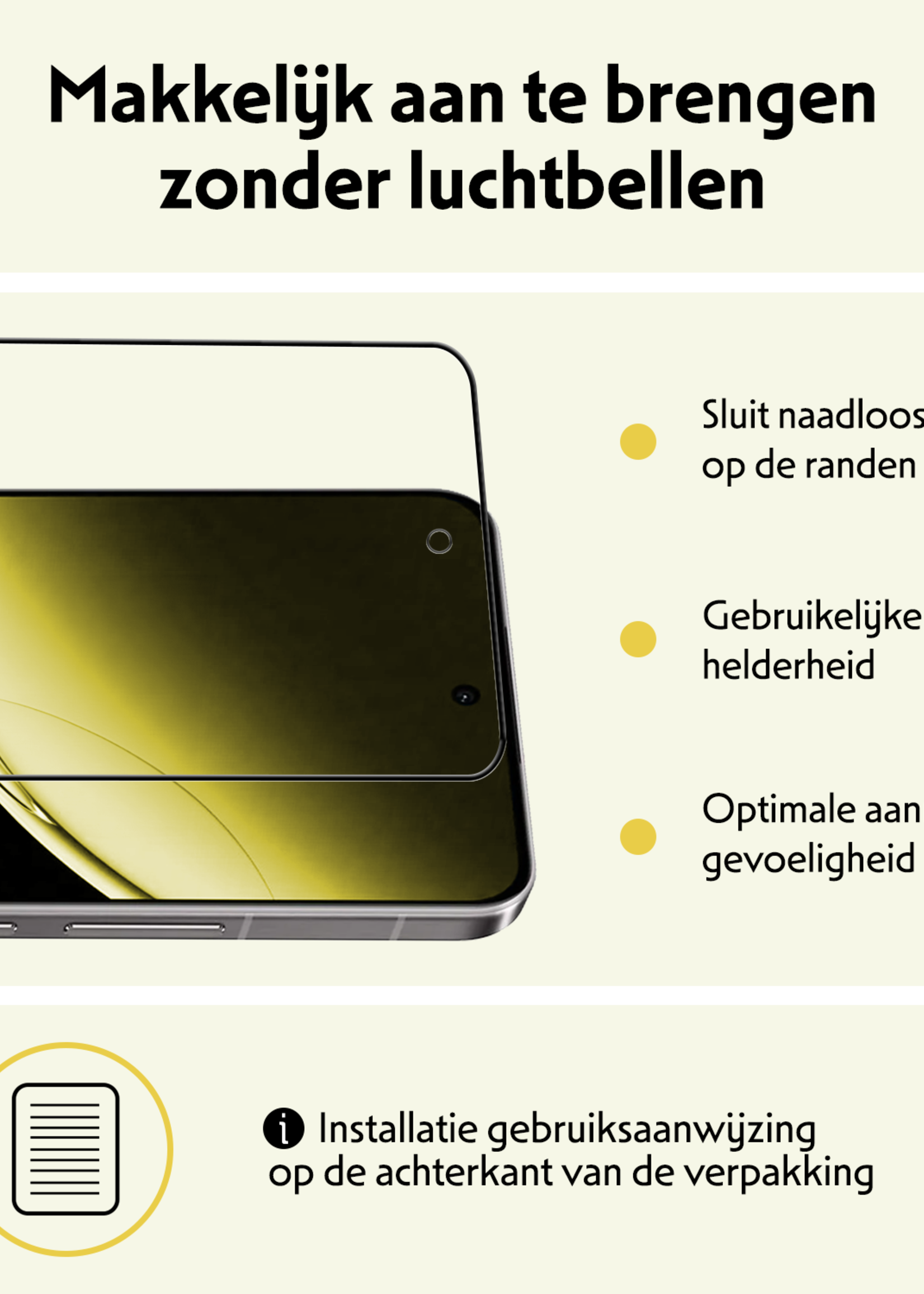 LUQ Screenprotector Geschikt voor OnePlus Nord 4 Screenprotector Glas Gehard Tempered Glass Full Cover - Screenprotector Geschikt voor OnePlus Nord 4 Screen Protector Screen Cover - 2 PACK