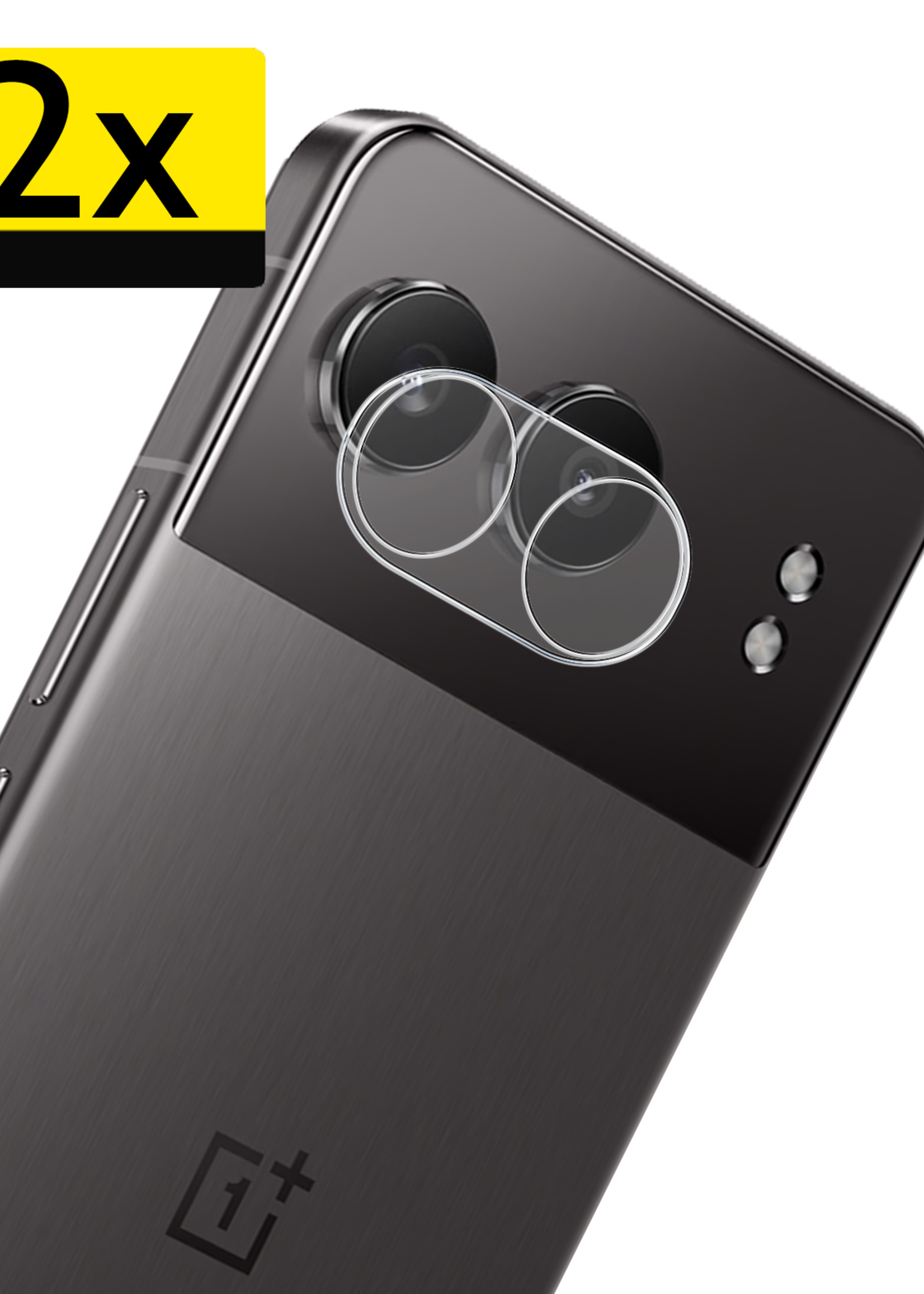 LUQ Screenprotector Geschikt voor OnePlus Nord 4 Camera Lens Screenprotector Glas - Screenprotector Geschikt voor OnePlus Nord 4 Screenprotector Camera Protector Gehard Glas - 2 PACK