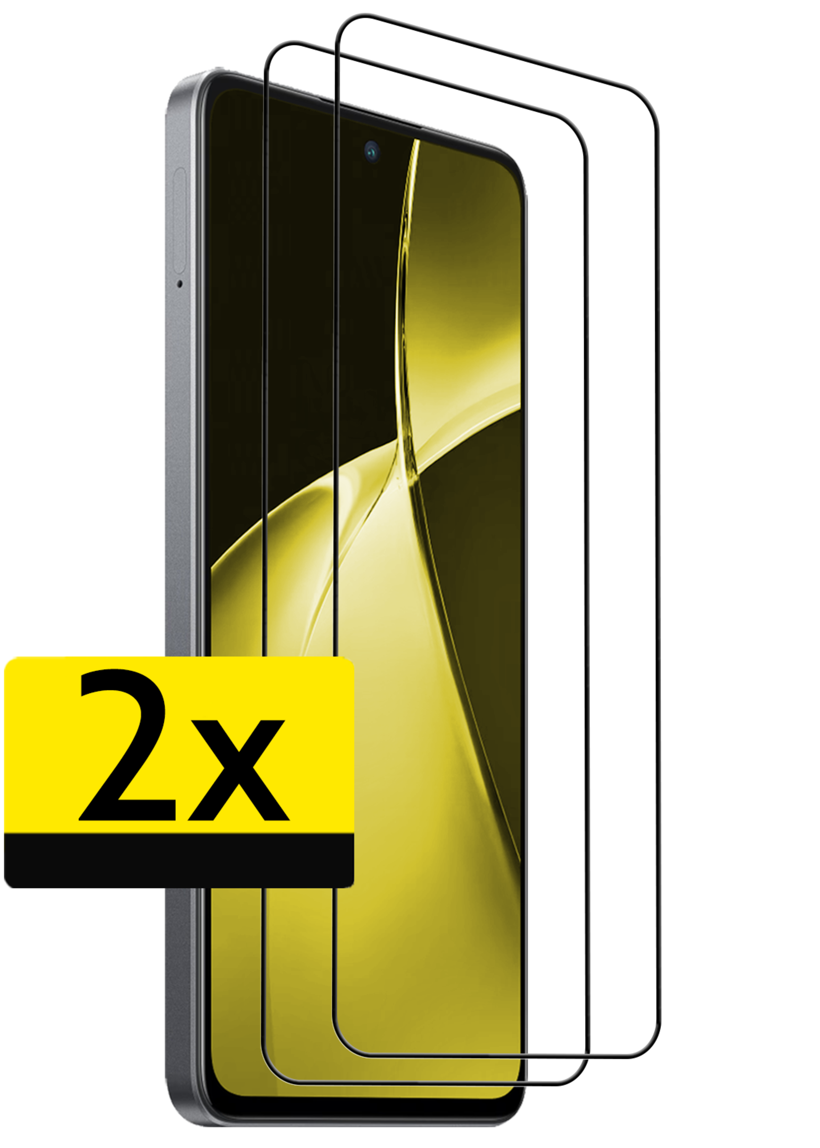 LUQ Screenprotector Geschikt voor OnePlus Nord CE4 Lite Screenprotector Glas Gehard Tempered Glass Full Cover - Screenprotector Geschikt voor OnePlus Nord CE4 Lite Screen Protector Screen Cover - 2 PACK