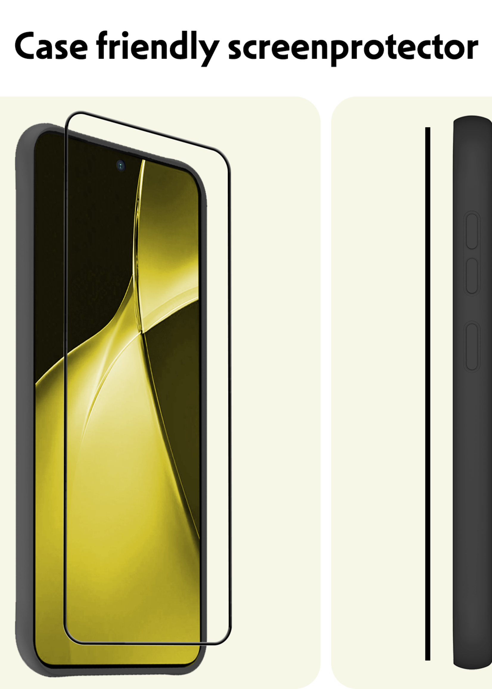 LUQ Screenprotector Geschikt voor OnePlus Nord CE4 Lite Screenprotector Glas Gehard Tempered Glass Full Cover - Screenprotector Geschikt voor OnePlus Nord CE4 Lite Screen Protector Screen Cover - 3 PACK