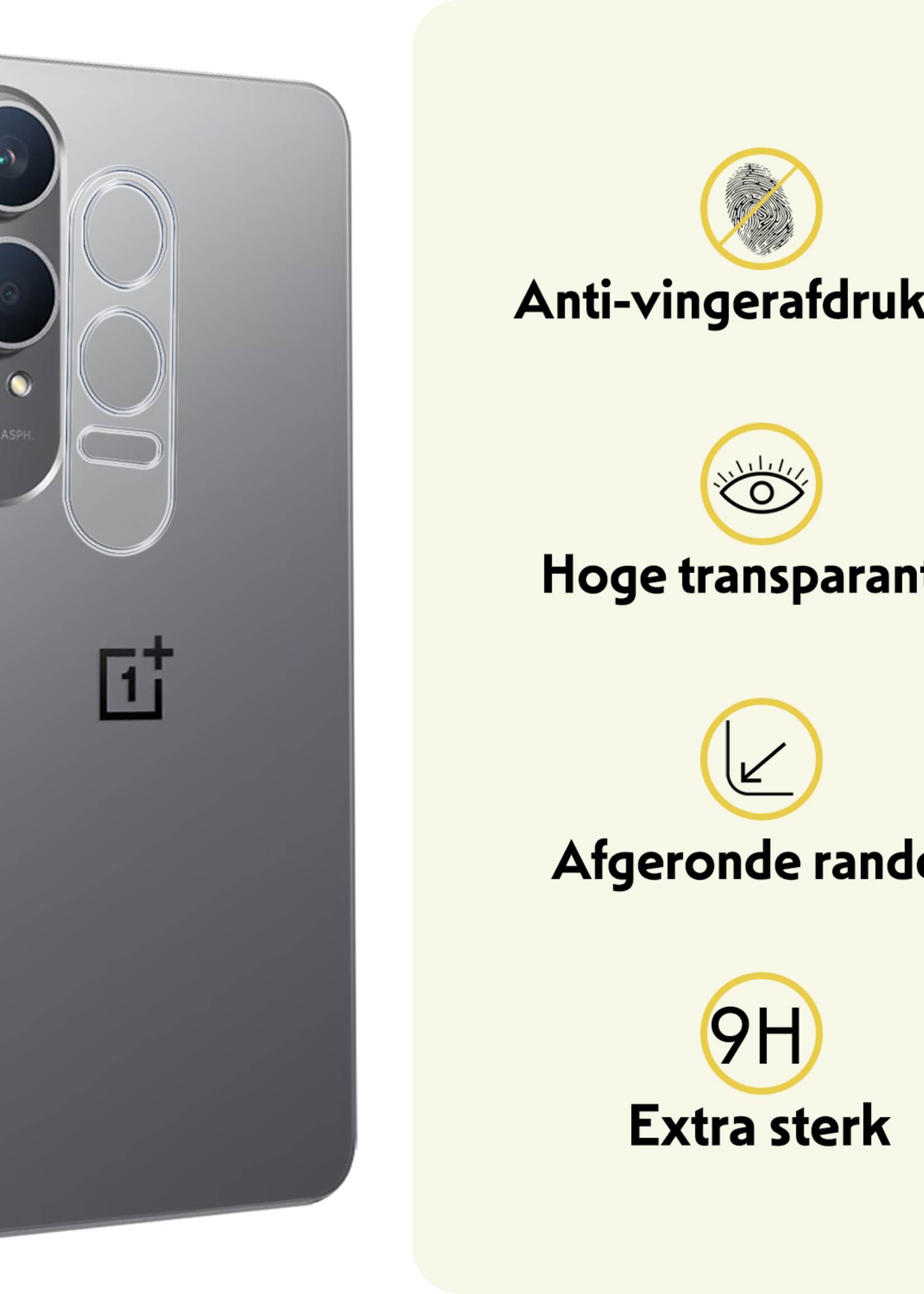 LUQ Screenprotector Geschikt voor OnePlus Nord CE4 Lite Camera Lens Screenprotector Glas - Screenprotector Geschikt voor OnePlus Nord CE4 Lite Screenprotector Camera Protector Gehard Glas - 3 PACK