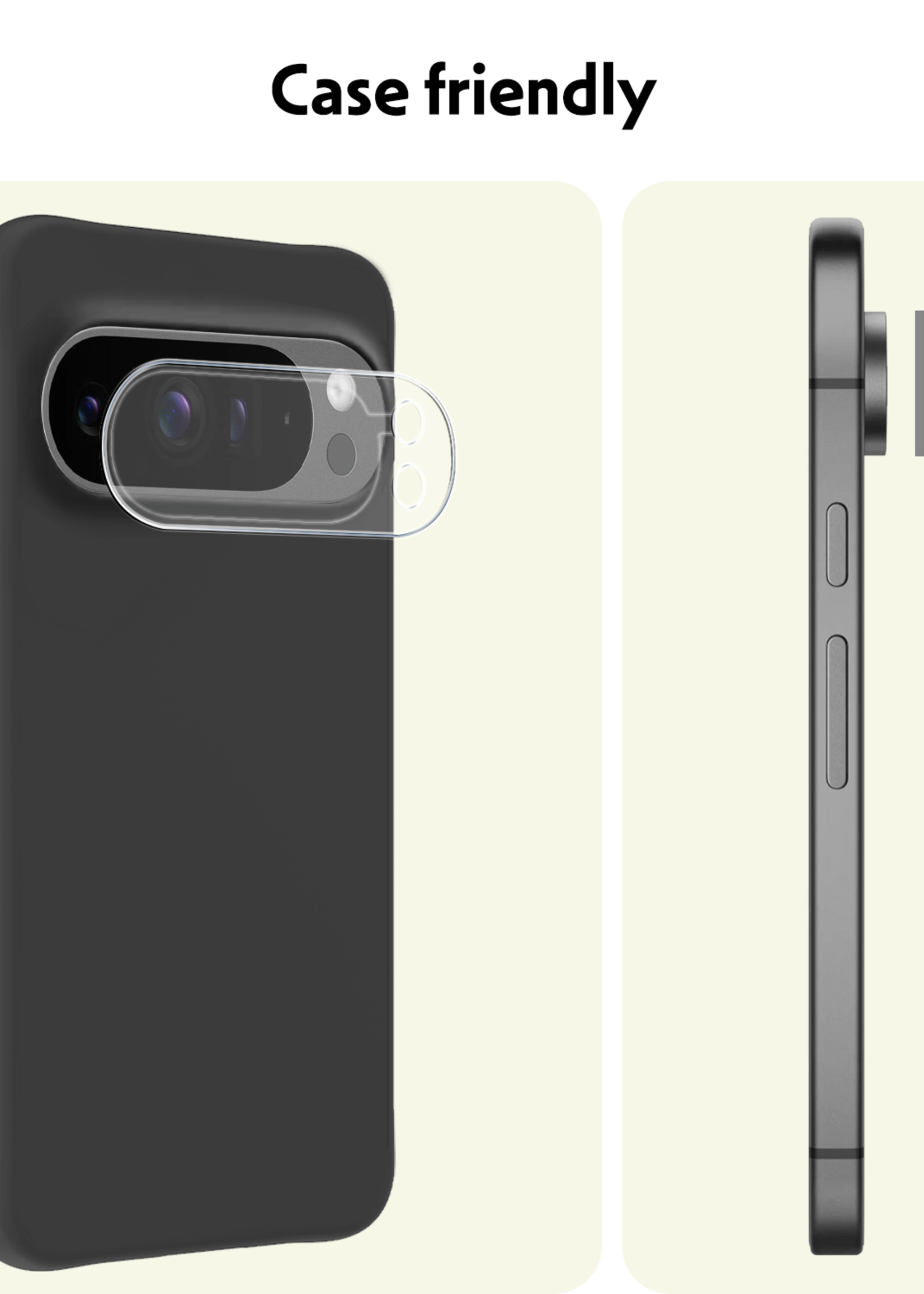 LUQ Screenprotector Geschikt voor Google Pixel 9 Pro XL Camera Lens Screenprotector Glas - Screenprotector Geschikt voor Google Pixel 9 Pro XL Screenprotector Camera Protector Gehard Glas