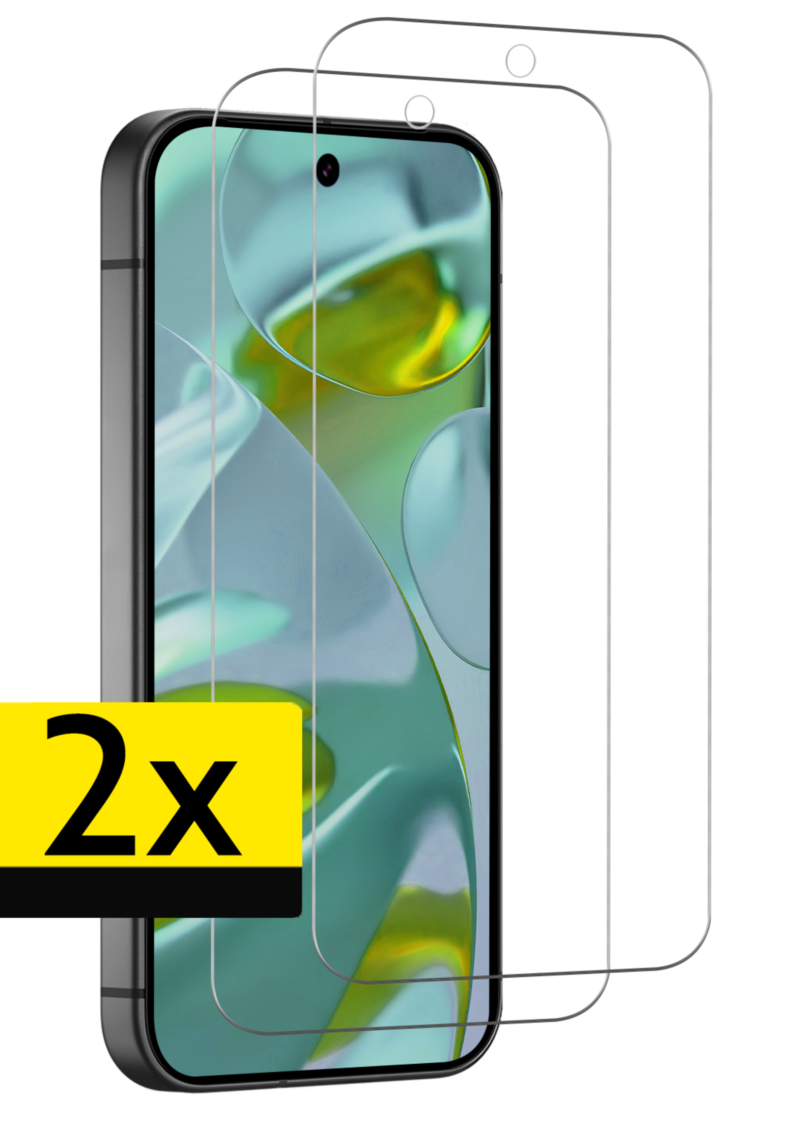 LUQ Screenprotector Geschikt voor Google Pixel 9 Pro XL Screenprotector Glas Gehard Tempered Glass - Screenprotector Geschikt voor Google Pixel 9 Pro XL Screen Protector Screen Cover - 2 PACK