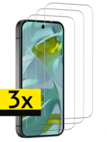 LUQ LUQ Google Pixel 9 Screenprotector Glas - 3 PACK