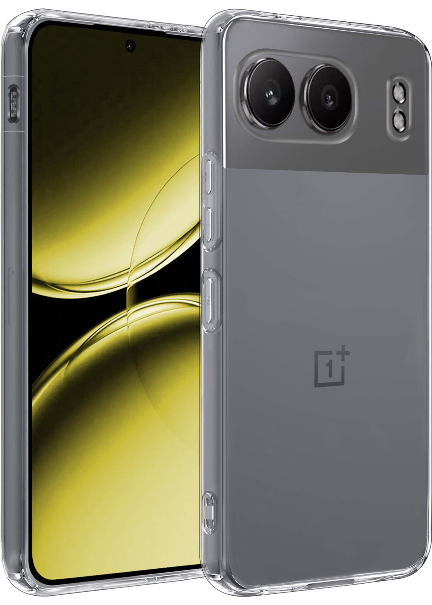 LUQ Hoesje Geschikt voor OnePlus Nord 4 Hoesje Siliconen Case Hoes - Hoes Geschikt voor OnePlus Nord 4 Hoes Cover Case - Transparant