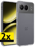LUQ LUQ OnePlus Nord 4 Hoesje Siliconen - Transparant - 2 PACK