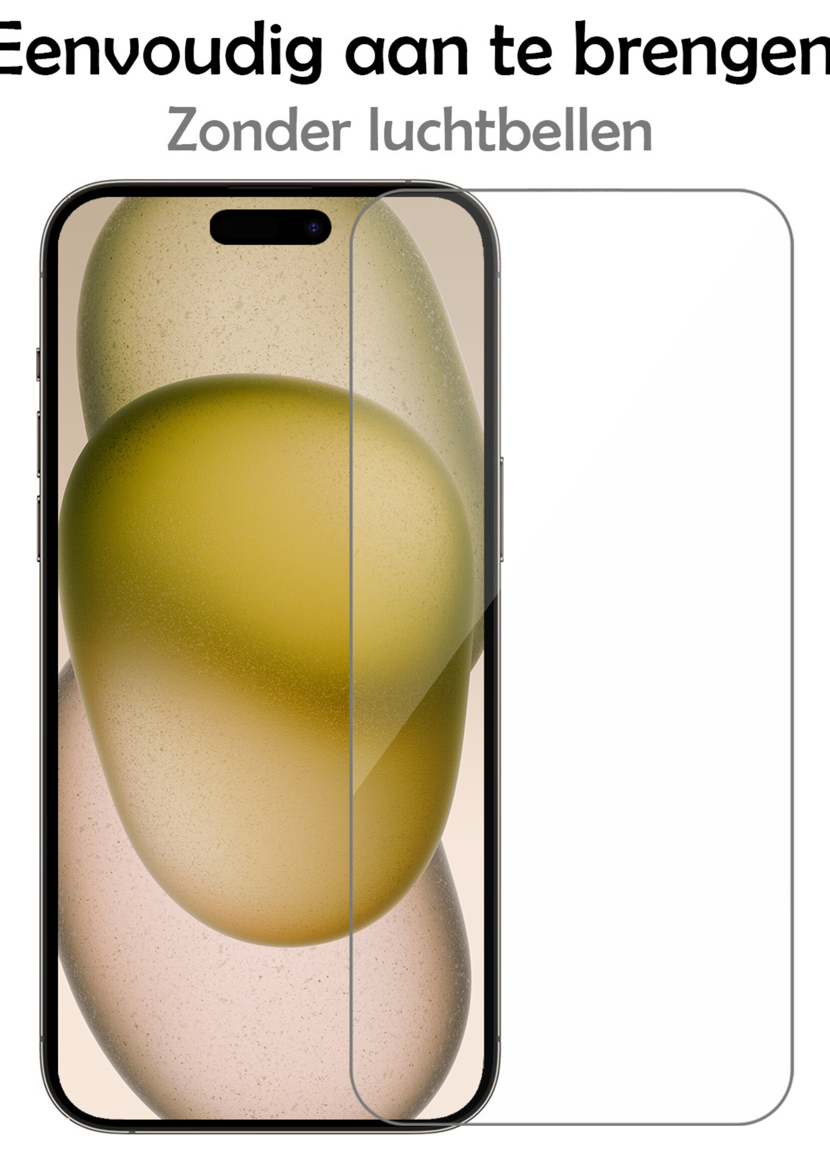 LUQ Hoesje Geschikt voor iPhone 15 Pro Max Hoesje Case Pashouder Hard Cover Met 2x Screenprotector - Hoes Geschikt voor iPhone 15 Pro Max Hoesje Met Kaarthouder - Donker Groen