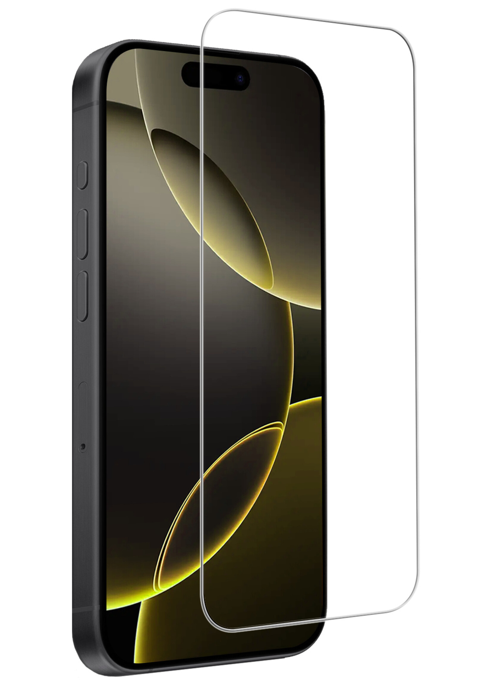 LUQ Screenprotector Geschikt voor iPhone 16 Pro Screenprotector Volledig - Screenprotector Geschikt voor iPhone 16 Pro Screenprotector Bescherm Glas