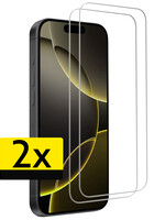 LUQ LUQ iPhone 16 Pro Screenprotector Glas Met Dichte Notch - 2 PACK