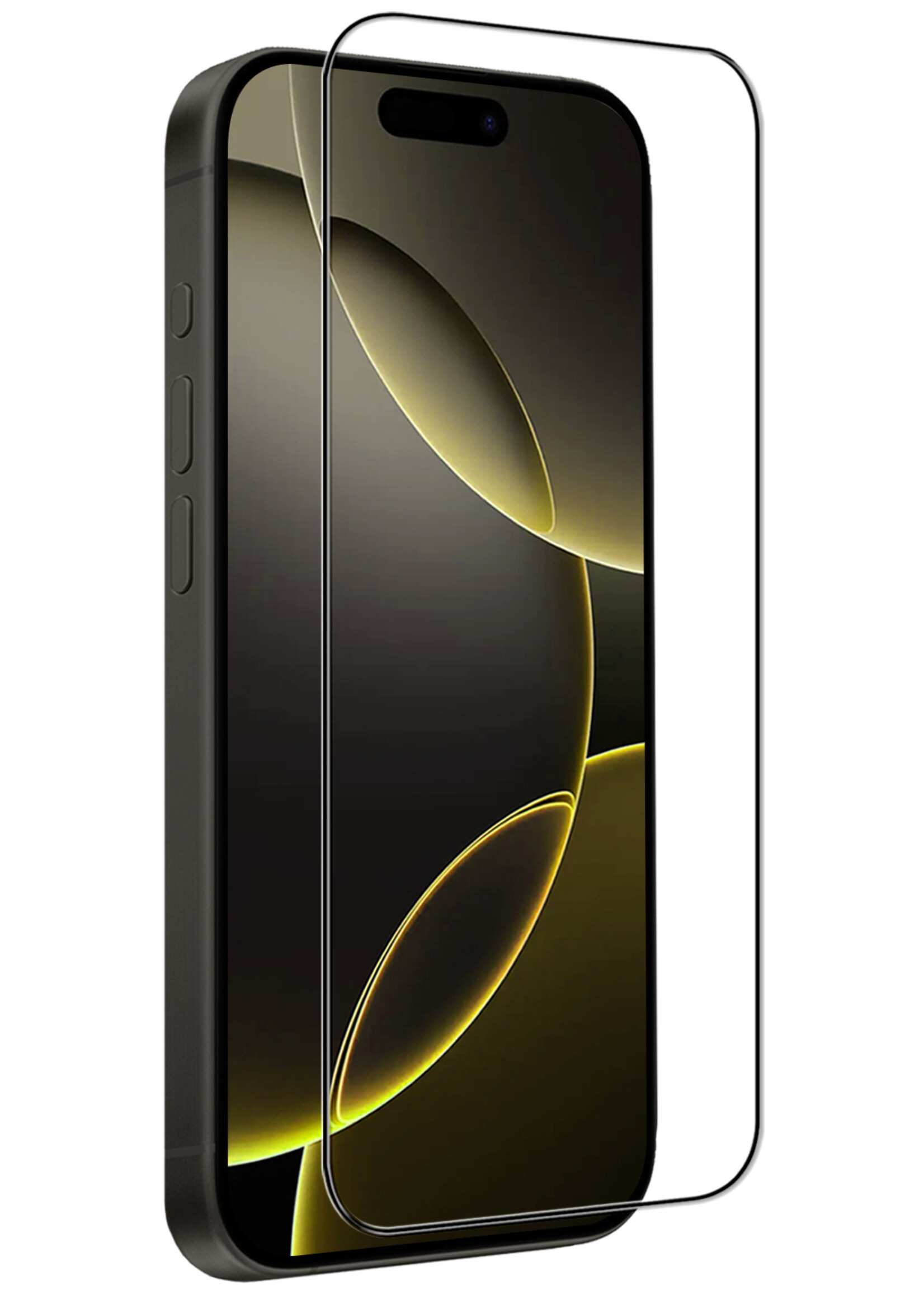 LUQ Screenprotector Geschikt voor iPhone 16 Pro Screenprotector Glas Full Cover - Screenprotector Geschikt voor iPhone 16 Pro Screenprotector Full Cover