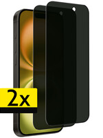 LUQ LUQ iPhone 16 Screenprotector Glas Privacy - 2 PACK