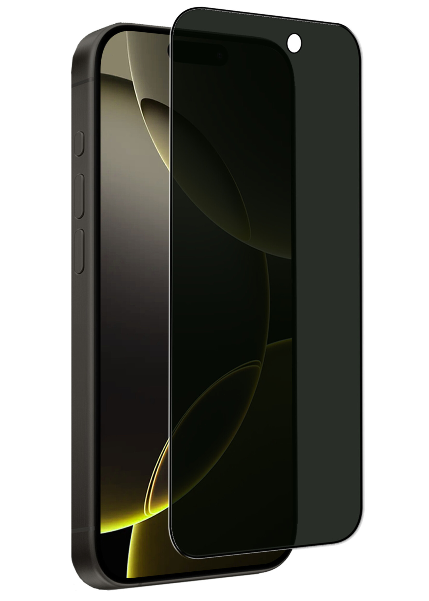 LUQ Screenprotector Geschikt voor iPhone 16 Pro Privacy Screenprotector Bescherm Glas - Privacy Screenprotector Geschikt voor iPhone 16 Pro Screenprotector Glas