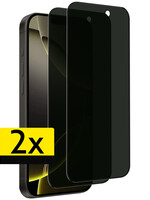 LUQ LUQ iPhone 16 Pro Screenprotector Glas Privacy - 2 PACK