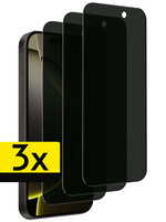 LUQ LUQ iPhone 16 Pro Max Screenprotector Glas Privacy - 3 PACK