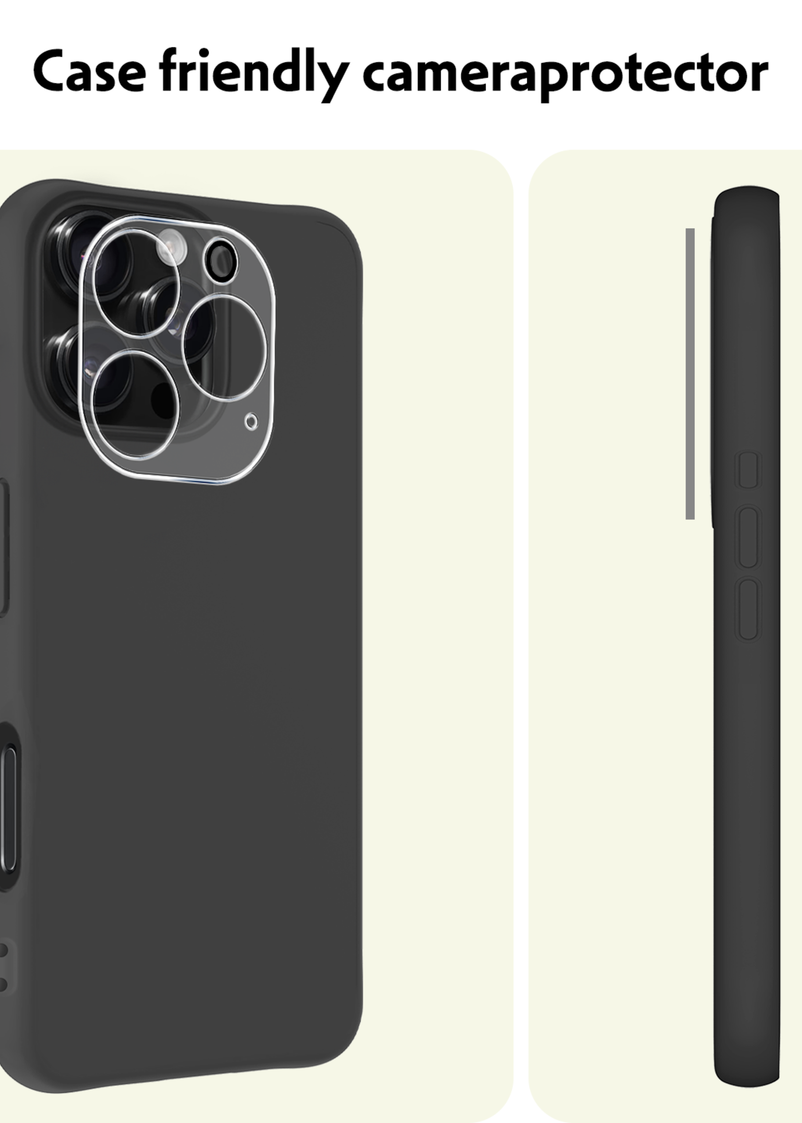 LUQ Screenprotector Geschikt voor iPhone 16 Pro Camera Screenprotector Tempered Glass - Screenprotector Geschikt voor iPhone 16 Pro Screenprotector Camera Screenprotector