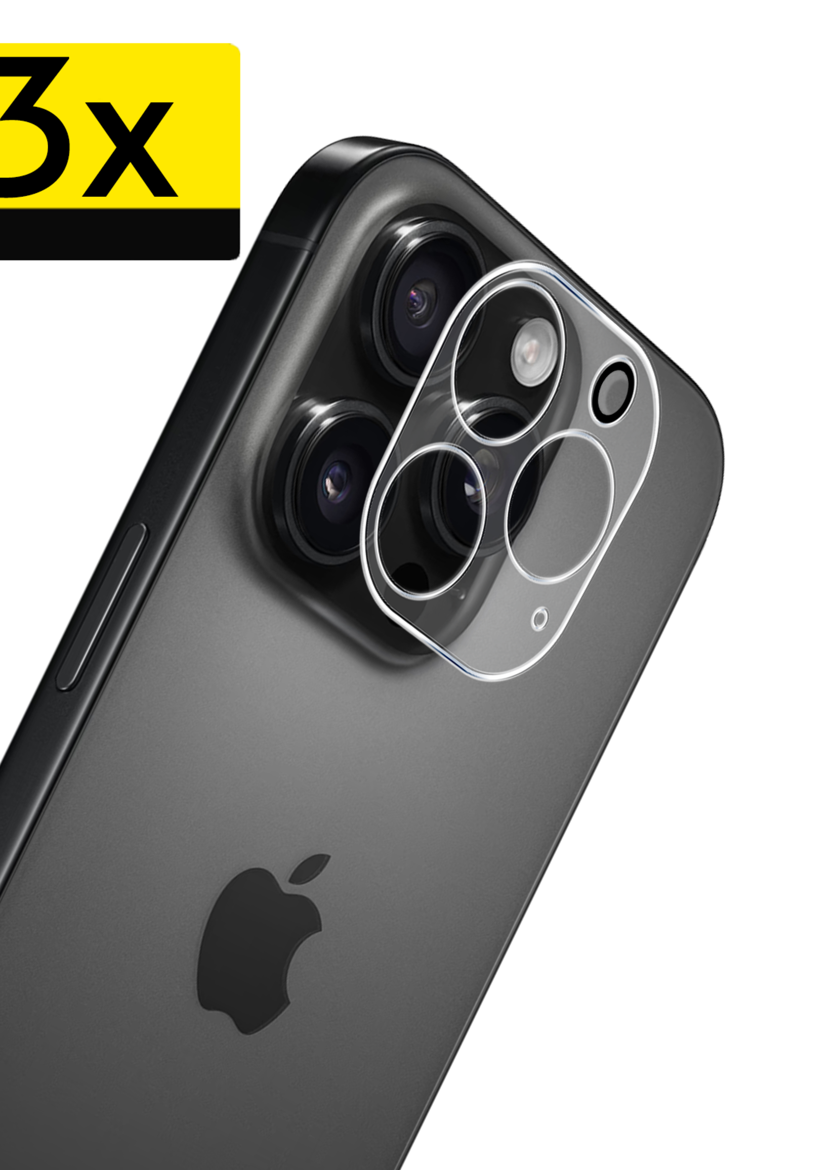 LUQ Screenprotector Geschikt voor iPhone 16 Pro Camera Screenprotector Tempered Glass - Screenprotector Geschikt voor iPhone 16 Pro Screenprotector Camera Screenprotector - 3 Stuks