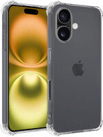 LUQ LUQ iPhone 16 Plus Hoesje Shockproof - Transparant