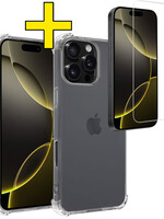 LUQ LUQ iPhone 16 Pro Max Hoesje Shockproof Met Screenprotector Met Dichte Notch