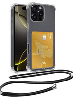 LUQ LUQ iPhone 16 Pro Max Hoesje Pashouder met Koord