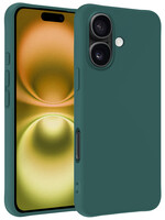 LUQ LUQ iPhone 16 Hoesje Siliconen - Donkergroen