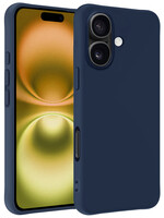 LUQ LUQ iPhone 16 Plus Hoesje Siliconen - Donkerblauw
