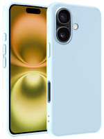 LUQ LUQ iPhone 16 Plus Hoesje Siliconen - Lichtblauw