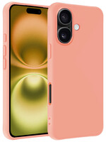 LUQ LUQ iPhone 16 Plus Hoesje Siliconen - Perzik