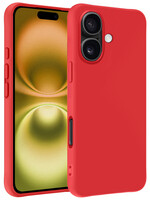 LUQ LUQ iPhone 16 Plus Hoesje Siliconen - Rood