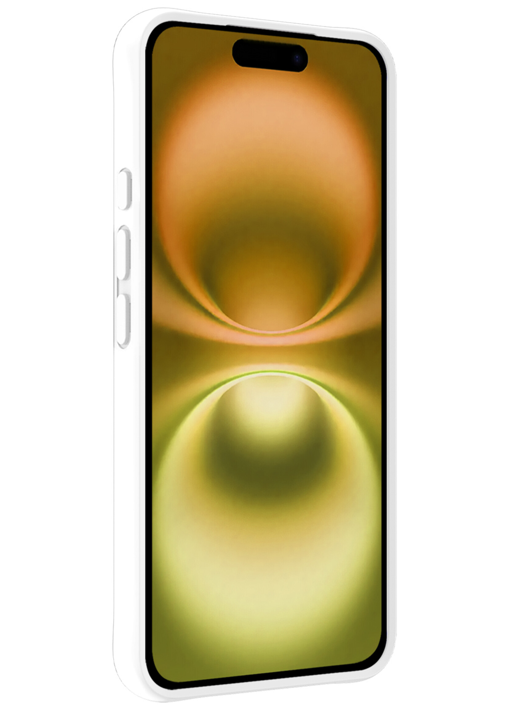 LUQ Hoesje Geschikt voor iPhone 16 Plus Hoesje Siliconen Case - Hoes Geschikt voor iPhone 16 Plus Hoes Siliconen - Wit - 2 Stuks