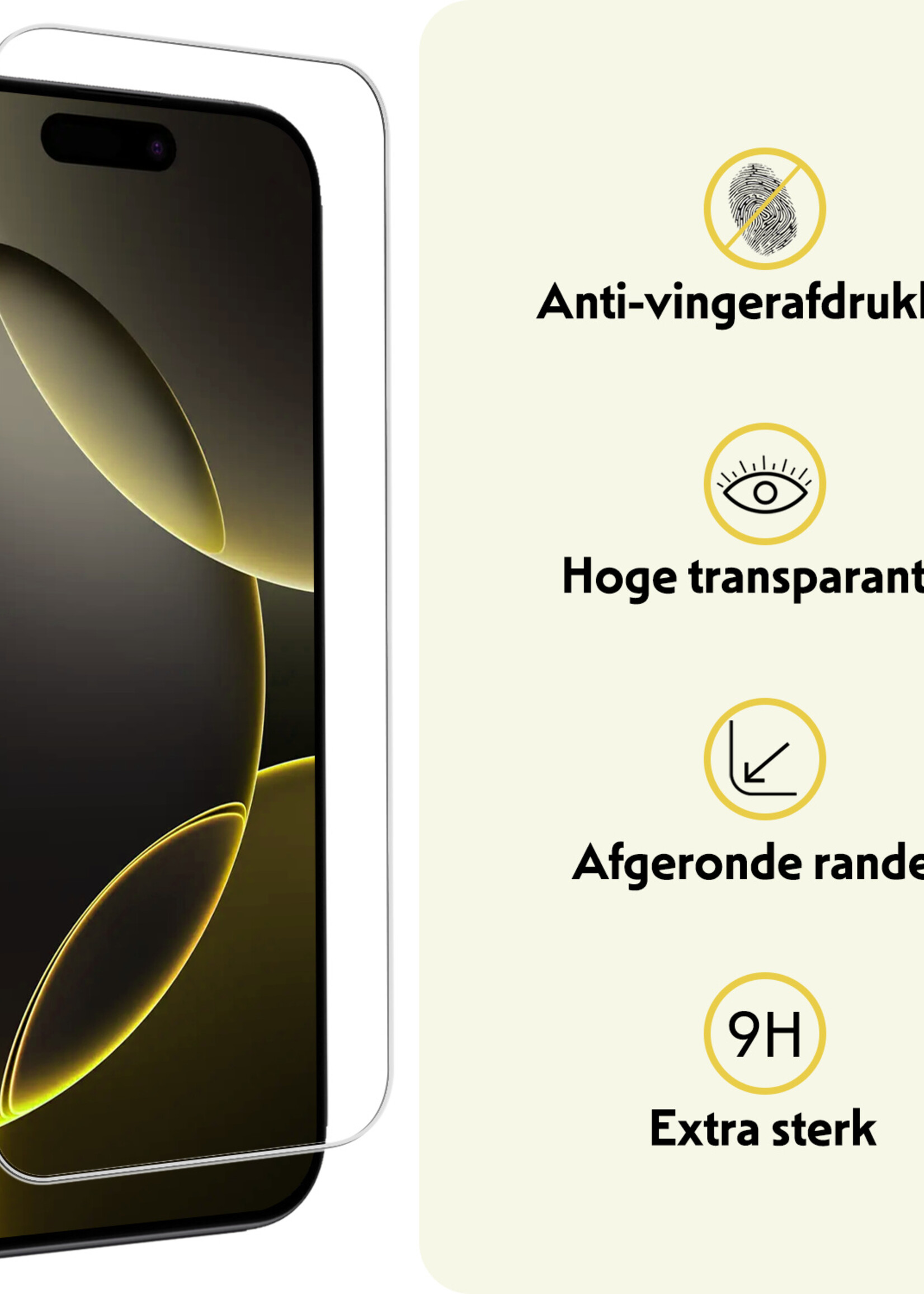 LUQ Hoesje Geschikt voor iPhone 16 Pro Max Hoesje Case Pashouder Hard Cover Met 2x Screenprotector - Hoes Geschikt voor iPhone 16 Pro Max Hoesje Met Kaarthouder - Donkergroen