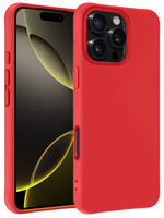 LUQ LUQ iPhone 16 Pro Hoesje Siliconen - Rood