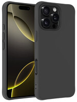 LUQ LUQ iPhone 16 Pro Hoesje Siliconen - Zwart