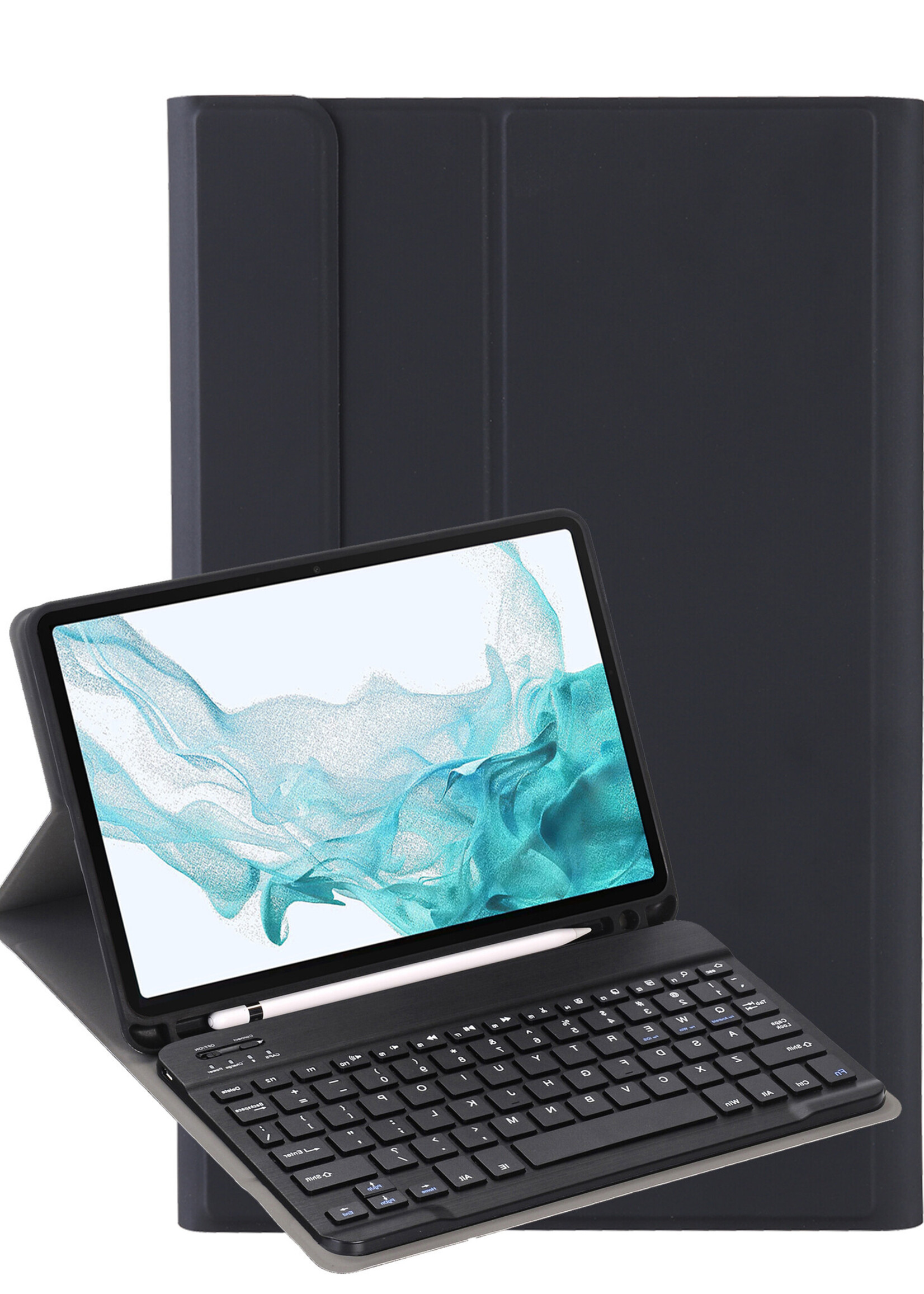 LUQ LUQ Samsung Galaxy Tab S10 Plus Toetsenbordhoes - Zwart