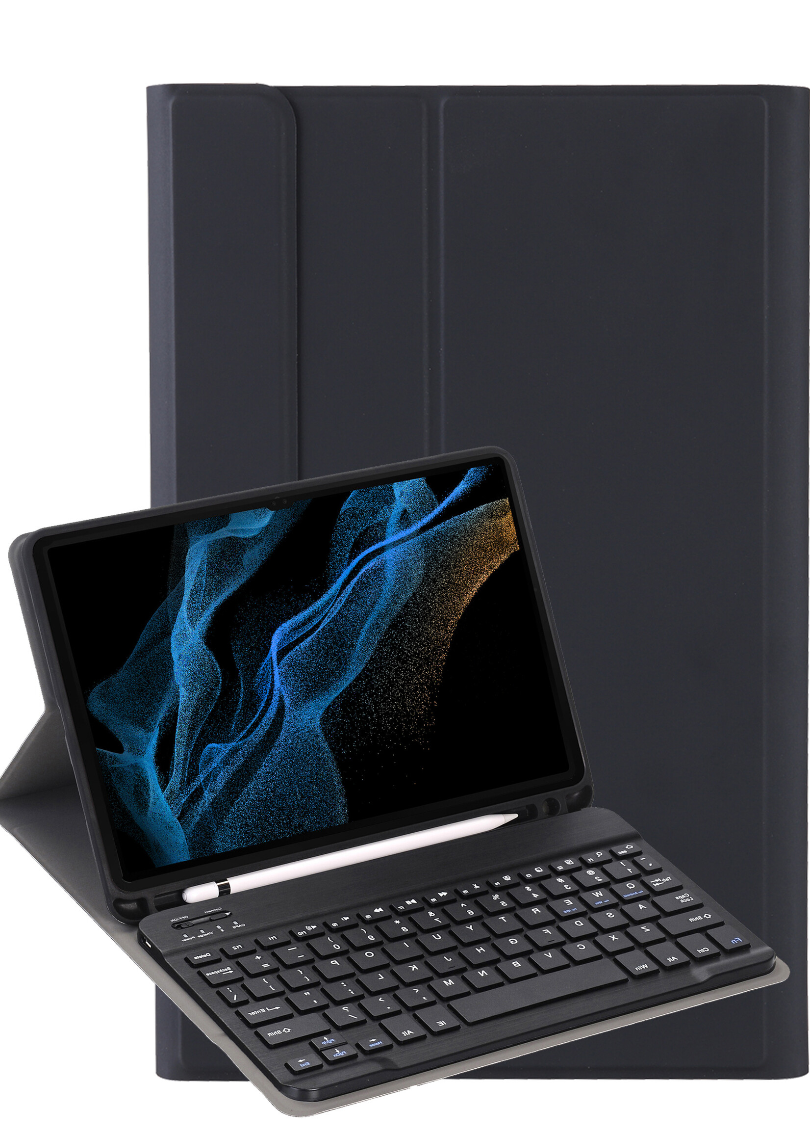 LUQ LUQ Samsung Galaxy Tab S10 Ultra Toetsenbordhoes - Zwart