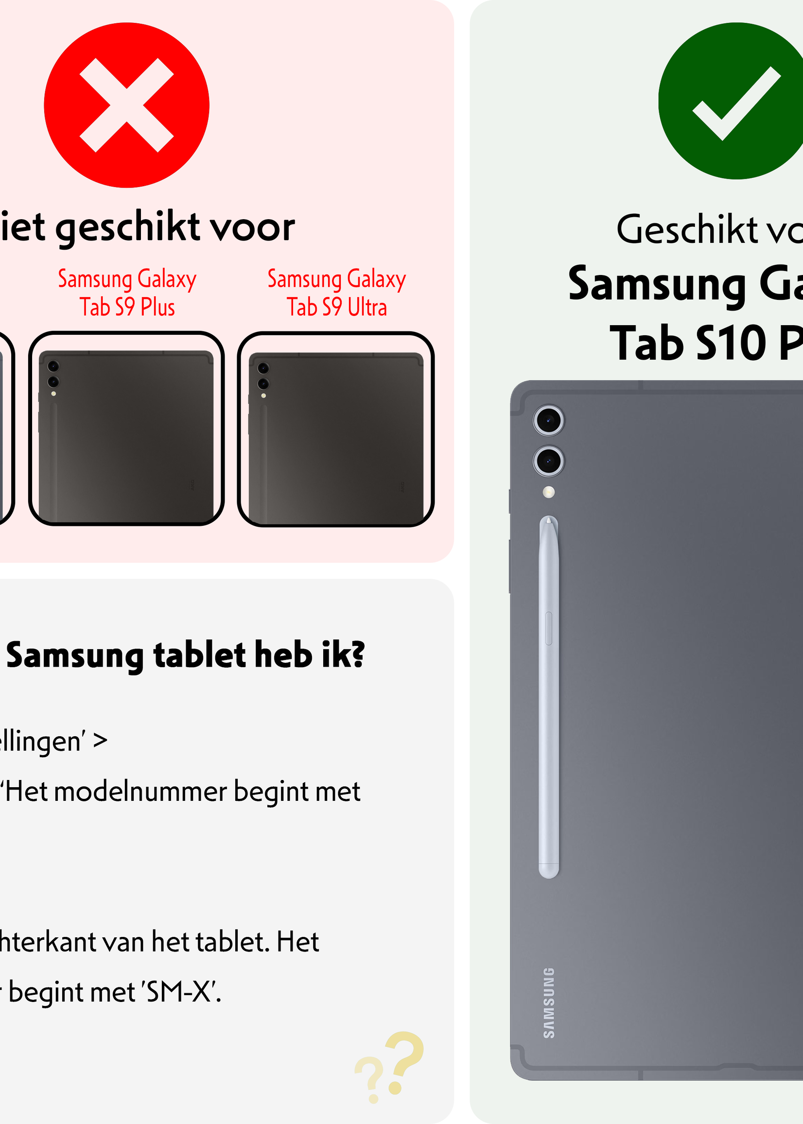 LUQ Hoes Geschikt voor Samsung Galaxy Tab S10 Plus Hoes Luxe Hoesje Case Met Uitsparing Geschikt voor S Pen - Hoesje Geschikt voor Samsung Tab S10 Plus Hoes Cover - Donkerblauw