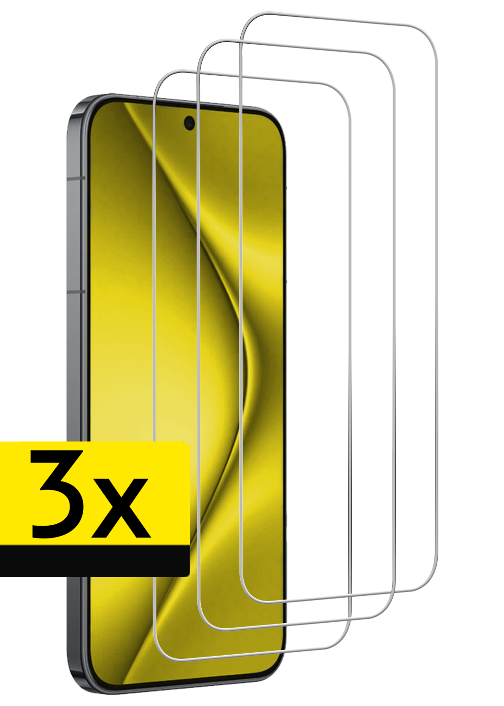 LUQ LUQ Huawei Pura 70 Ultra Screenprotector Glas - 3 PACK