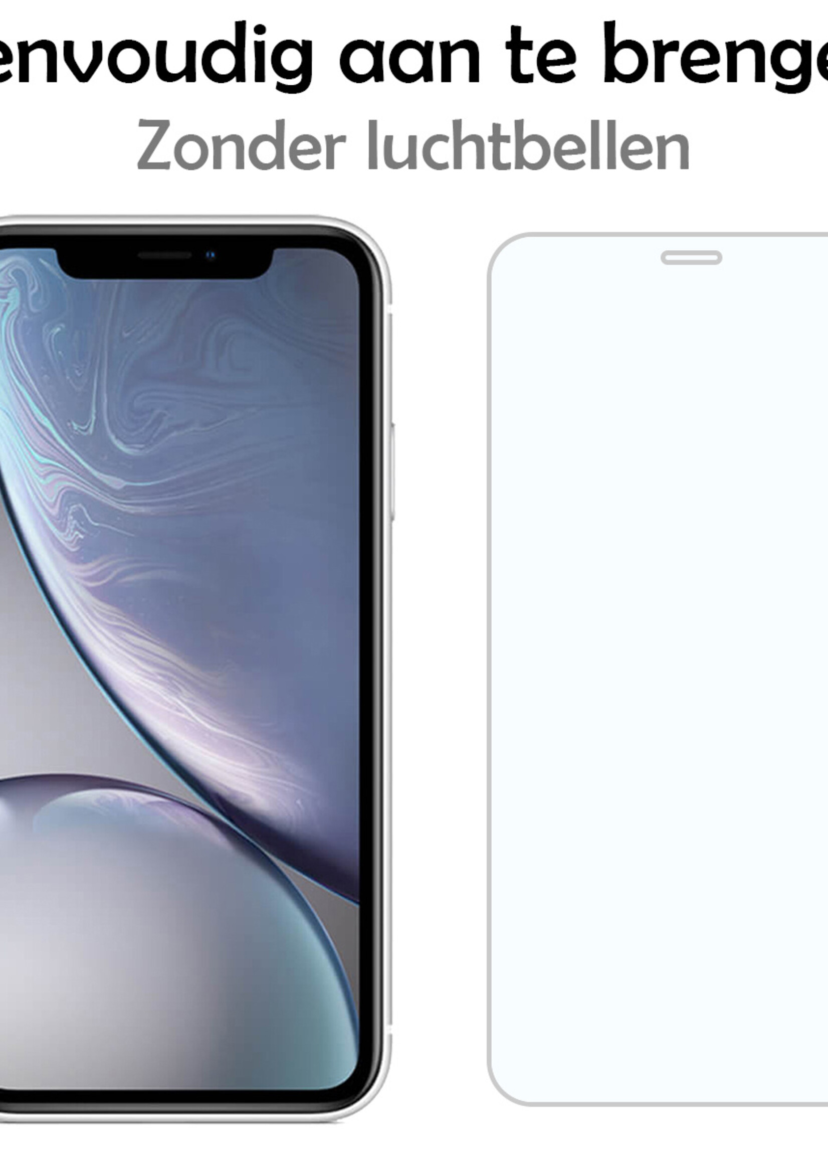 LUQ Hoesje Geschikt voor iPhone Xs Max Telefoonhoesje Met Koord Case Pashouder Met 2x Screenprotector Siliconen - Hoes Geschikt voor iPhone Xs Max Hoesje Met Kaarthouder - Transparant