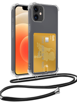 LUQ LUQ iPhone 12 Mini Hoesje Pashouder met Koord
