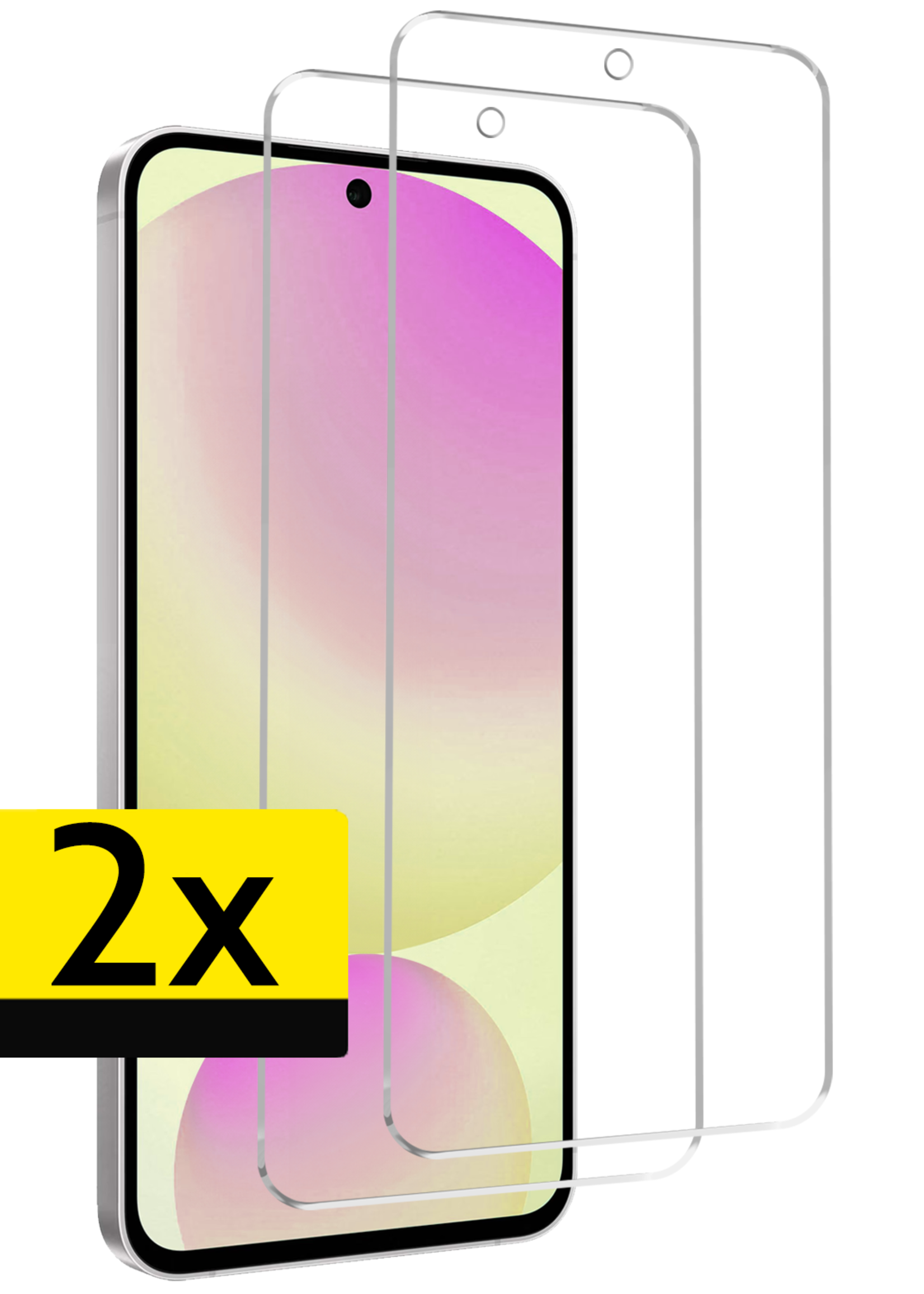 LUQ Screenprotector - Geschikt voor - Samsung Galaxy S24 FE - Screenprotector Beschermglas Gehard Glas - Screenprotector Geschikt voor Samsung Galaxy S24 FE Screenprotector Glas - 2 Stuks