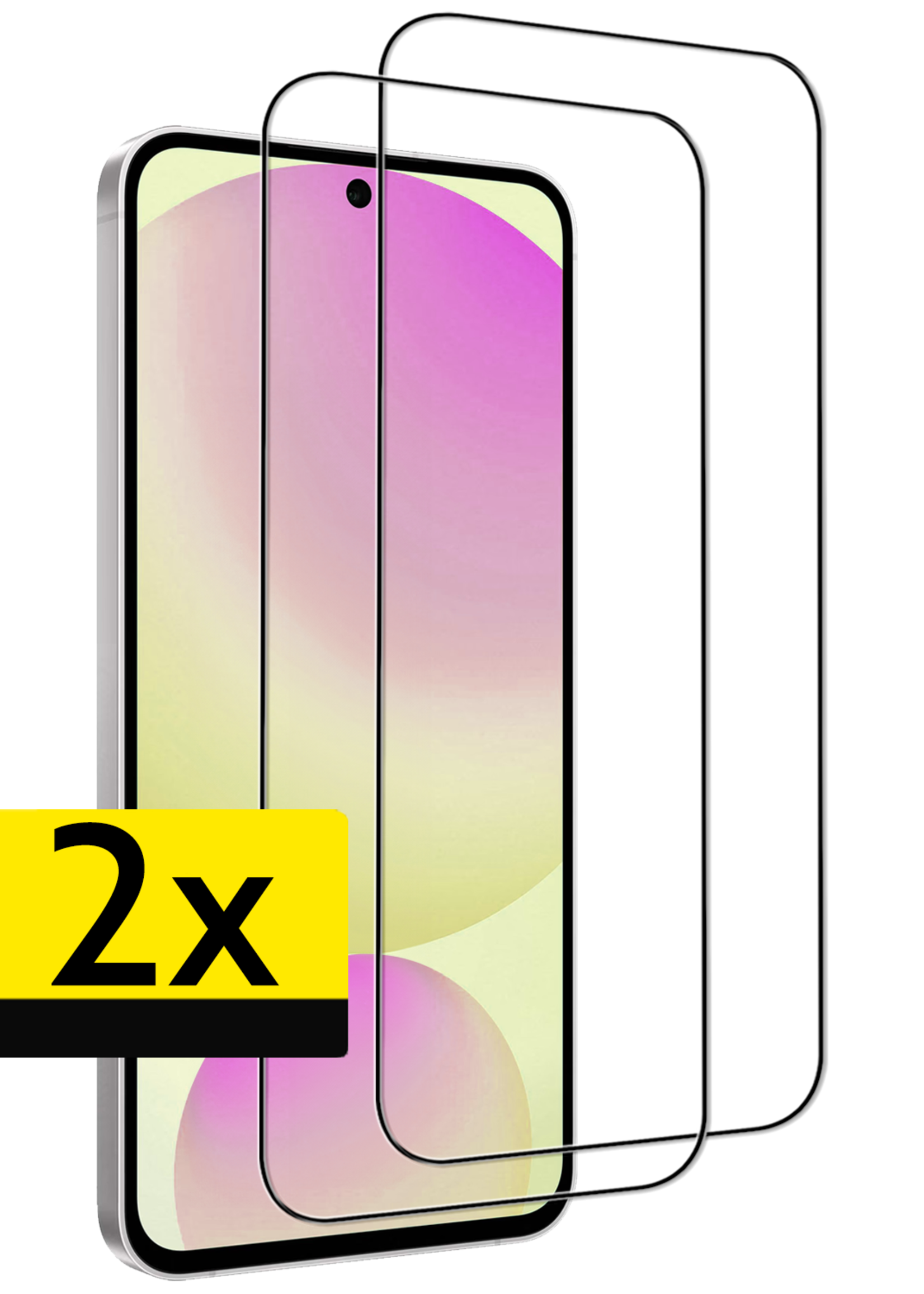 LUQ LUQ Samsung Galaxy S24 FE Screenprotector Glas  Full Cover - 2 PACK