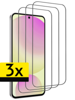 LUQ LUQ Samsung Galaxy S24 FE Screenprotector Glas  Full Cover - 3 PACK
