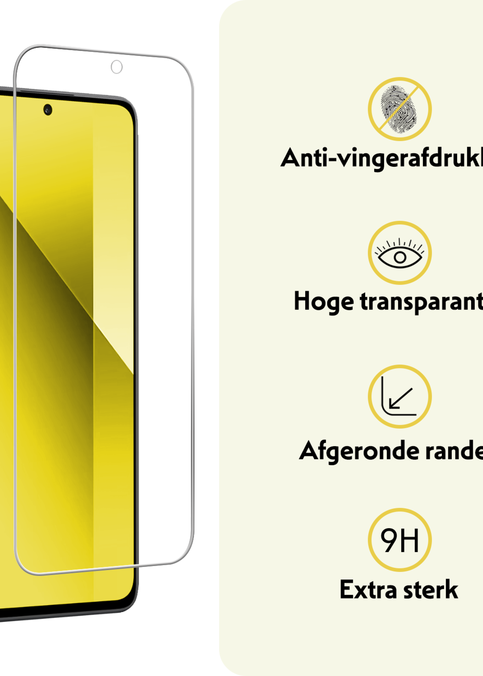 LUQ Screenprotector - Geschikt voor - Xiaomi Redmi Note 13 4G - Screenprotector Beschermglas Gehard Glas - Screenprotector Geschikt voor Xiaomi Redmi Note 13 4G Screenprotector Glas