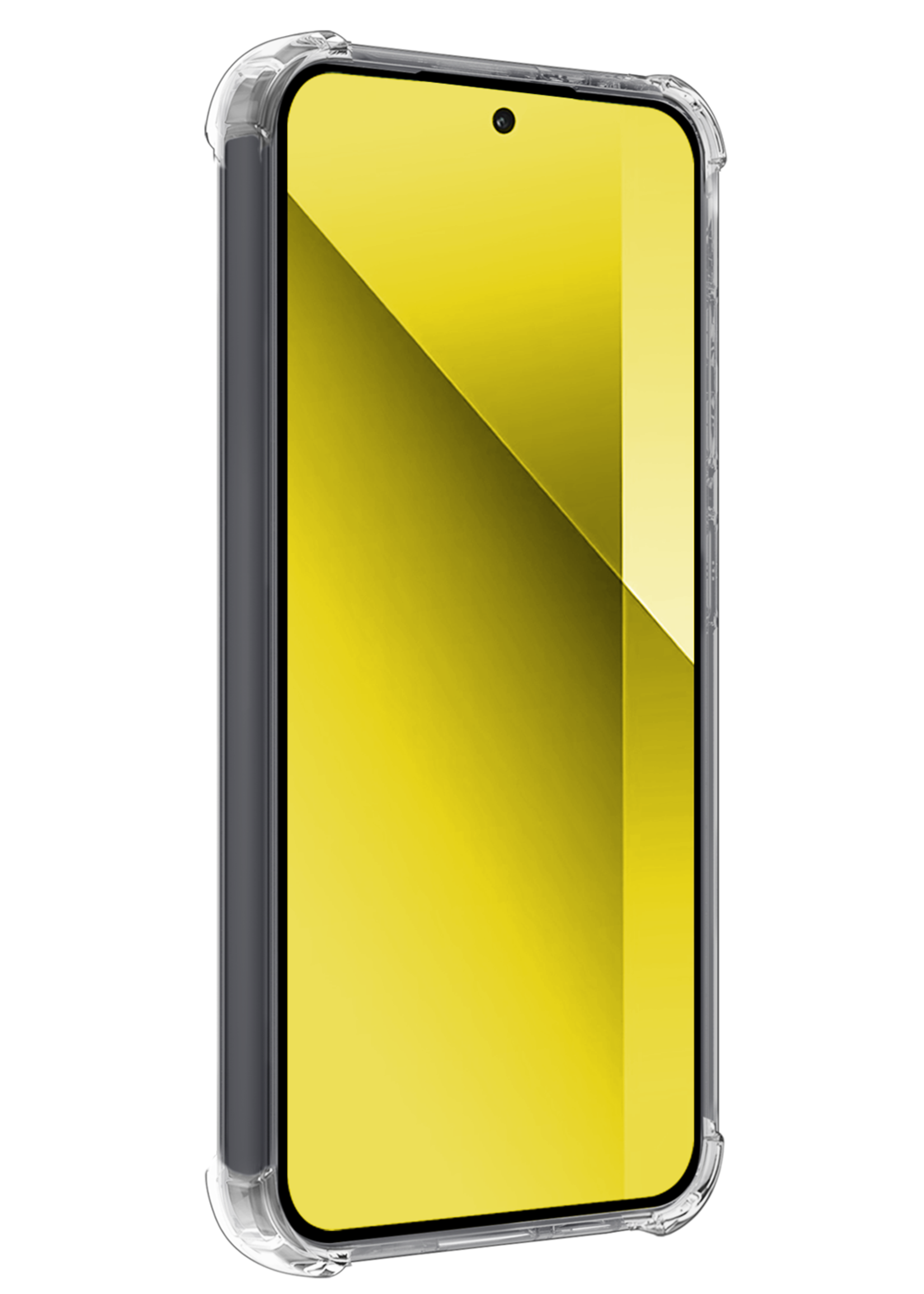 LUQ Hoesje Geschikt voor Xiaomi Redmi Note 13 4G Hoesje Shockproof Case Siliconen - Hoes Geschikt voor Xiaomi Redmi Note 13 4G Hoes Cover Siliconen - Transparant - 2 Stuks