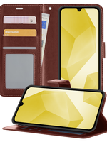 LUQ LUQ Samsung Galaxy A16 Hoesje Bookcase - Bruin