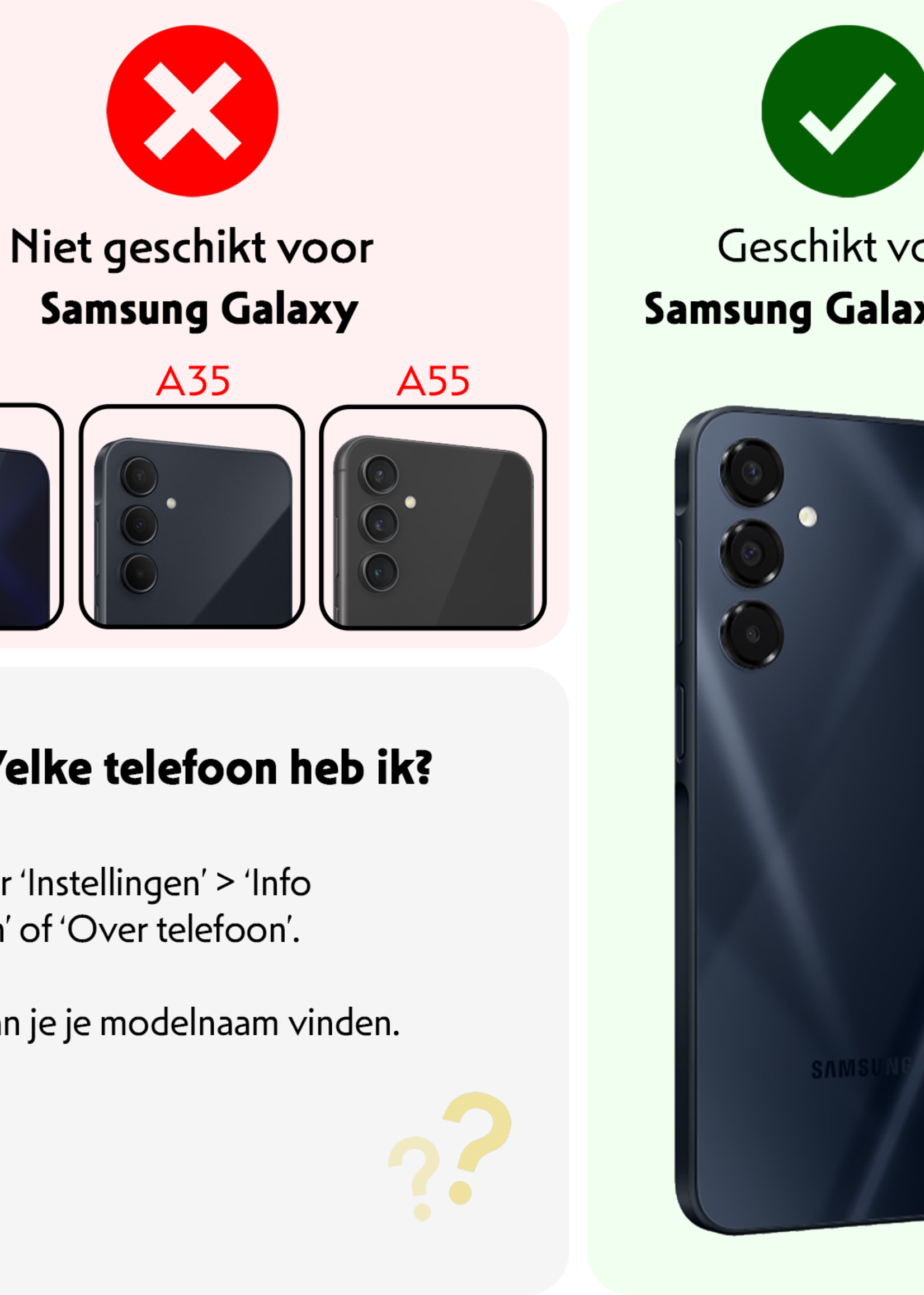 LUQ Hoesje Geschikt voor Samsung A16 Hoesje Book Case Hoes Wallet Cover Met Screenprotector - Hoes Geschikt voor Samsung Galaxy A16 Hoesje Bookcase Hoes - Zwart