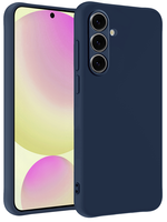 LUQ LUQ Samsung Galaxy S24 FE Hoesje Siliconen - Donkerblauw