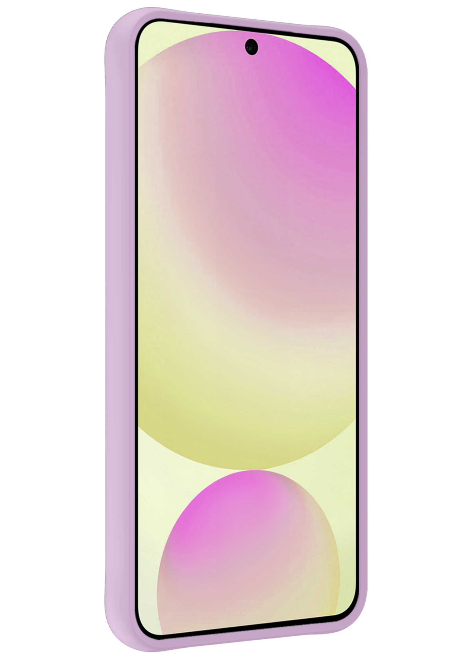 LUQ Hoesje Geschikt voor Samsung S24 FE Hoesje Siliconen Case - Hoes Geschikt voor Samsung Galaxy S24 FE Hoes Siliconen - Lila - 2 Stuks